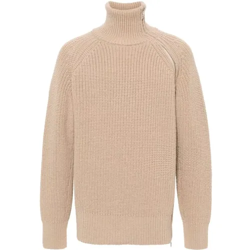 Turtlenecks, male, , Size: L Wool Knit Stand-up Collar Sweater - Dries Van Noten - Modalova