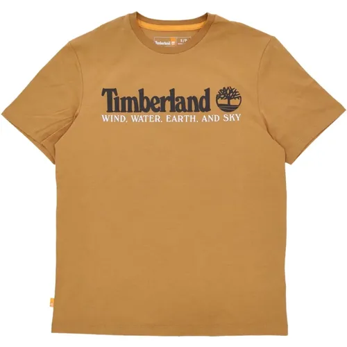 Front Tee Wheat Boot Herren T-Shirt , Herren, Größe: M - Timberland - Modalova