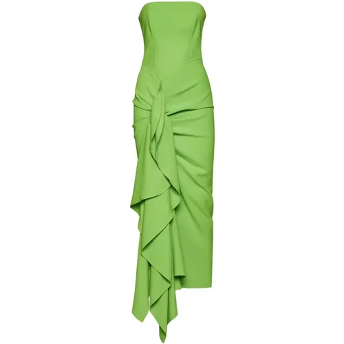 Grüne Elegante Kleider , Damen, Größe: M - Solace London - Modalova