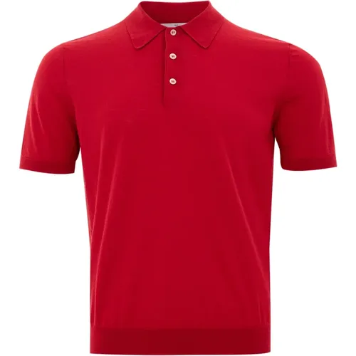 Rotes Baumwoll-Poloshirt Gran Sasso - Gran Sasso - Modalova