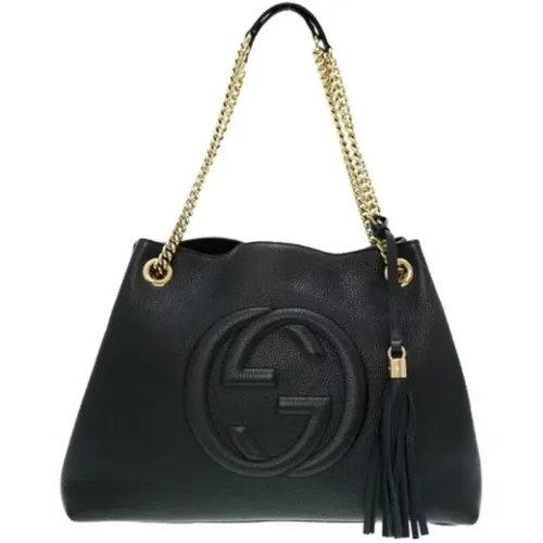 Pre-owned Tote Bags, female, , Size: ONE SIZE Pre-owned Leather totes - Gucci Vintage - Modalova