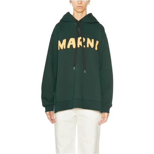 Kapuzenlogo-Sweatshirt Marni - Marni - Modalova