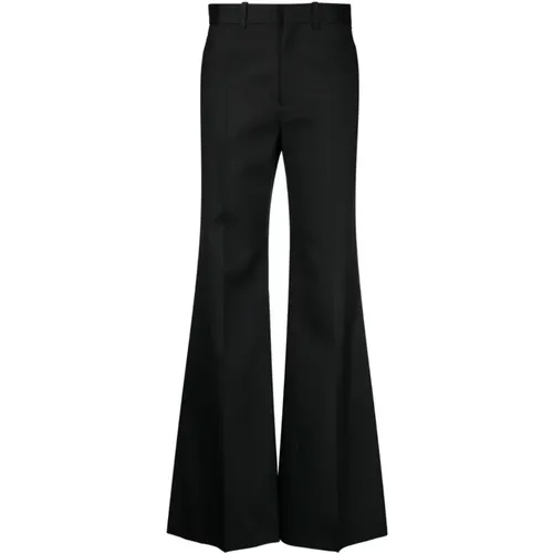 Flared Trousers Silk Blend Wool , female, Sizes: XS - Chloé - Modalova