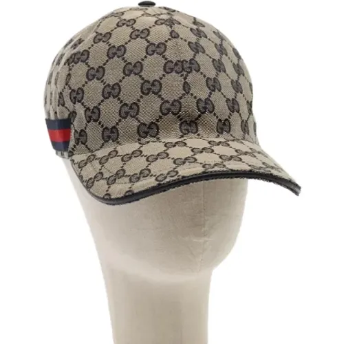 Pre-owned Accessories, female, , Size: ONE SIZE Pre-owned Canvas hats - Gucci Vintage - Modalova