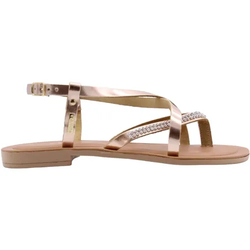 Flat Summer Sandals , female, Sizes: 4 UK - Scapa - Modalova