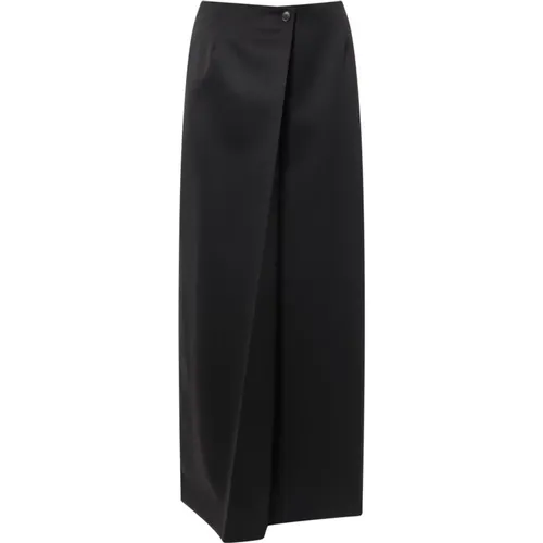 Wool and Mohair Long Skirt , female, Sizes: XS - Givenchy - Modalova