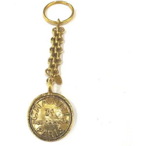 Pre-owned Accessories, female, , Size: ONE SIZE Pre-owned Gold key-holders - Chanel Vintage - Modalova