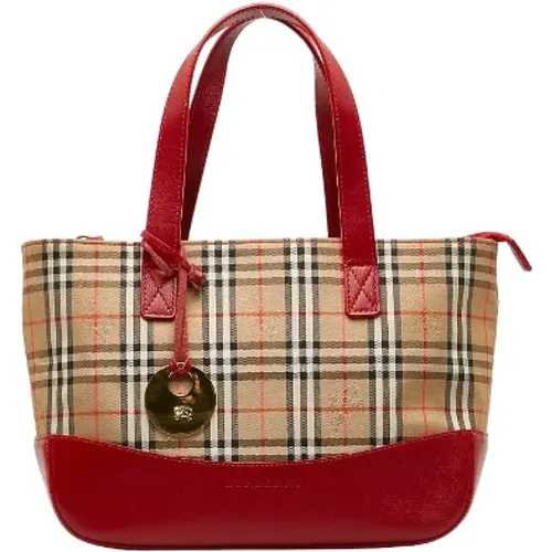 Pre-owned Tote Bags, female, , Size: ONE SIZE Pre-owned Canvas handbags - Burberry Vintage - Modalova