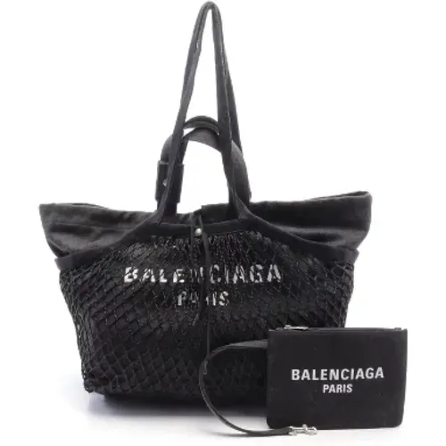 Pre-owned Tote Bags, female, , Size: ONE SIZE Pre-owned Canvas handbags - Balenciaga Vintage - Modalova