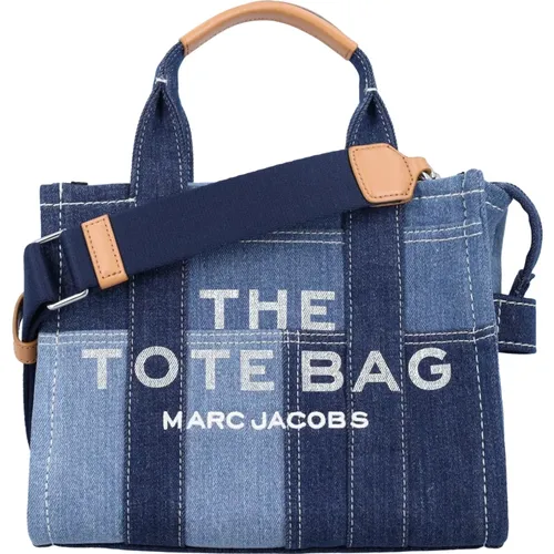 Tote Bags, female, , Size: ONE SIZE Denim Patchwork Tote Bag - Marc Jacobs - Modalova