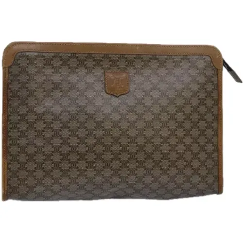 Pre-owned Clutches, female, , Size: ONE SIZE Pre-owned Leather clutches - Celine Vintage - Modalova