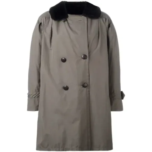 Pre-owned Coats, female, , Size: 2XL Pre-owned Cotton outerwear - Yves Saint Laurent Vintage - Modalova