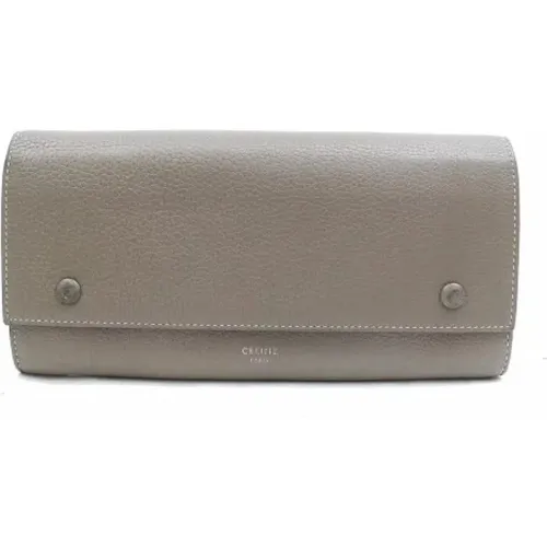 Pre-owned Wallets, female, , Size: ONE SIZE Pre-owned Leather wallets - Celine Vintage - Modalova