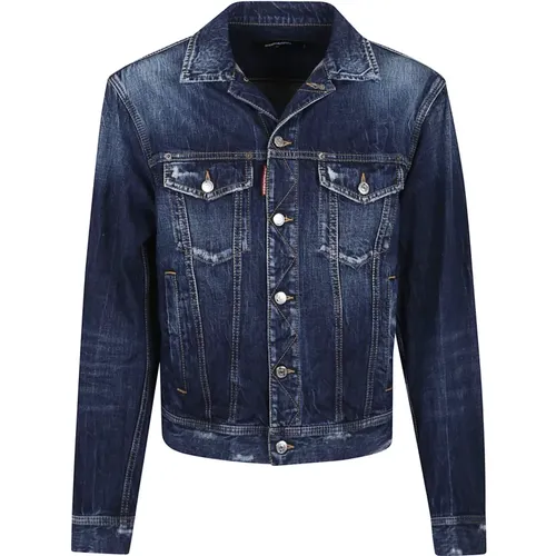 Denim Jackets, male, , Size: M Denim Trucker Jacket - Dsquared2 - Modalova