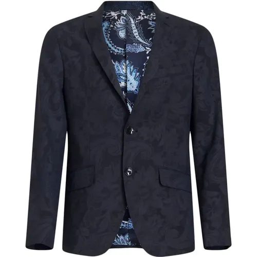 Wool Stretch Jacket Classic Style , male, Sizes: 2XL - ETRO - Modalova