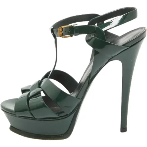 Pre-owned Leather sandals , female, Sizes: 4 UK - Yves Saint Laurent Vintage - Modalova