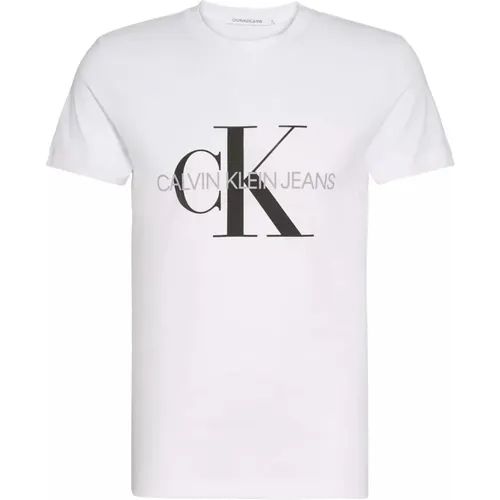Mens Print T-shirt , male, Sizes: XL - Calvin Klein Jeans - Modalova