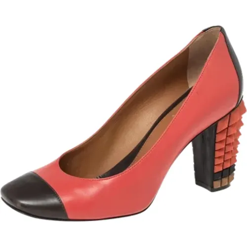 Pre-owned Leather heels , female, Sizes: 5 1/2 UK - Fendi Vintage - Modalova