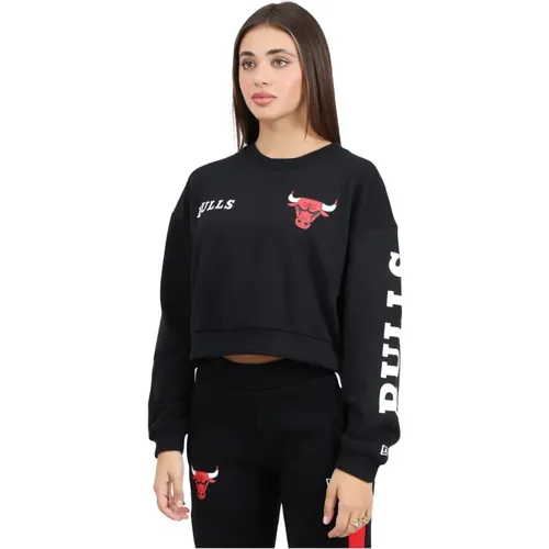 Chicago Bulls NBA Wordmark Schwarzer Pullover - new era - Modalova