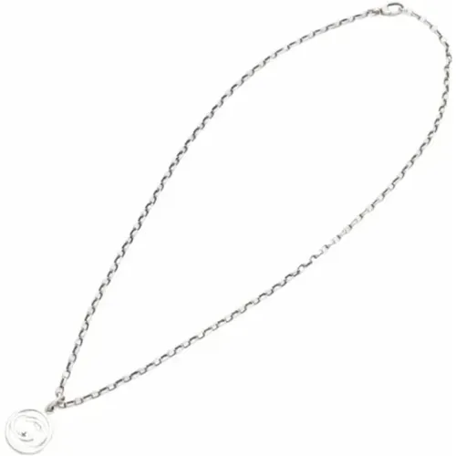 Pre-owned Jewellery, female, , Size: ONE SIZE Pre-owned Silver necklaces - Gucci Vintage - Modalova