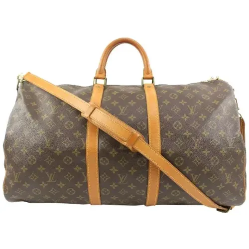 Pre-owned Weekend Bags, female, , Size: ONE SIZE Used Weekend Bag, Style: 884, Length: 21.5 - Louis Vuitton Vintage - Modalova