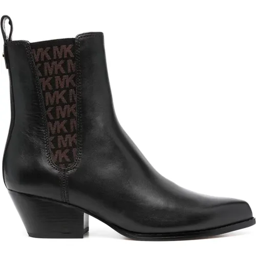 Schwarzer Lederstiefelette,Kinlee Bootie Stiefeletten - Michael Kors - Modalova