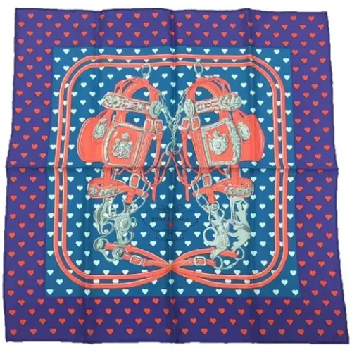 Pre-owned Scarves, female, , Size: ONE SIZE Pre-owned Silk scarves - Hermès Vintage - Modalova