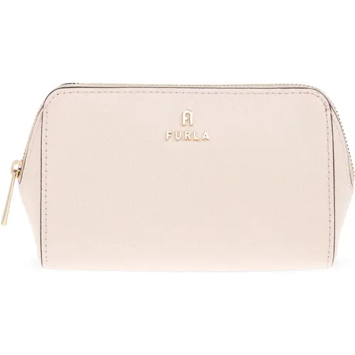 Toilet Bags, female, , Size: ONE SIZE Set of two toiletry bags Camelia Medium - Furla - Modalova