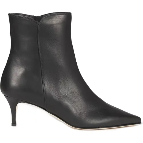 Stiletto Ankle Boots Leather Zip Detail , female, Sizes: 3 UK - Douuod Woman - Modalova