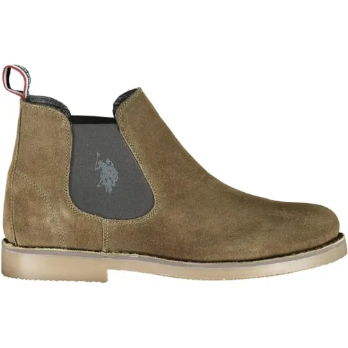 Chelsea Boots, male, , Size: 11 US Logo Detail Ankle Boots with Elastic - U.s. Polo Assn. - Modalova