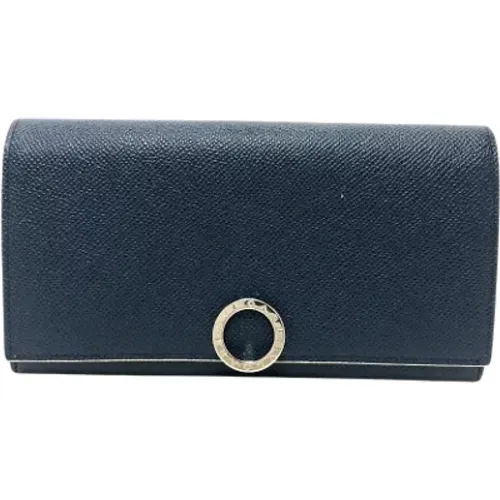 Pre-owned Wallets, female, , Size: ONE SIZE Pre-owned Leather wallets - Bvlgari Vintage - Modalova