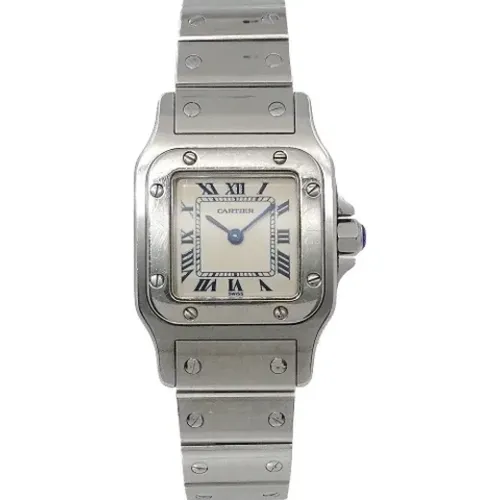 Pre-owned Stainless Steel watches , female, Sizes: ONE SIZE - Cartier Vintage - Modalova