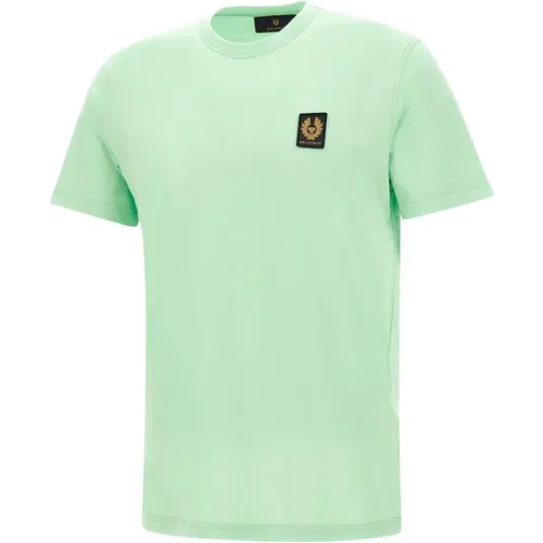 Men's Cotton T-shirt Crew Neck , male, Sizes: XL - Belstaff - Modalova