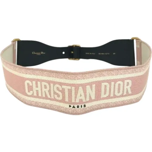 Pre-owned Belts, female, , Size: ONE SIZE Pre-owned Fabric belts - Dior Vintage - Modalova