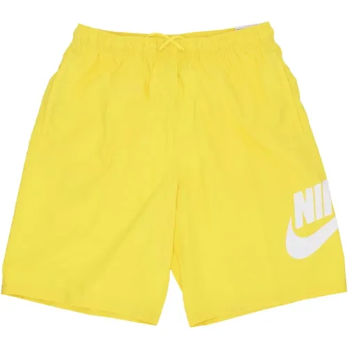 Club Gewebte Shorts Lightning/Weiß , Herren, Größe: M - Nike - Modalova