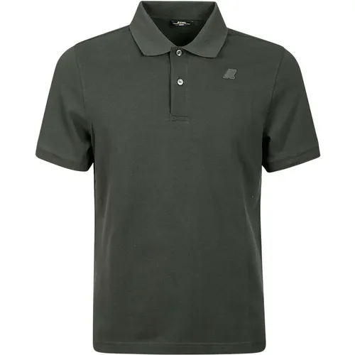 Dark Polo Shirt with Logo , male, Sizes: S, M - K-way - Modalova