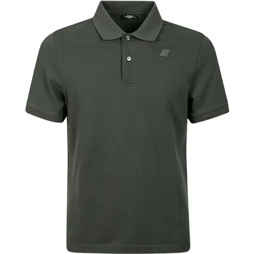 Dark Polo Shirt with Logo , male, Sizes: S, M, L - K-way - Modalova
