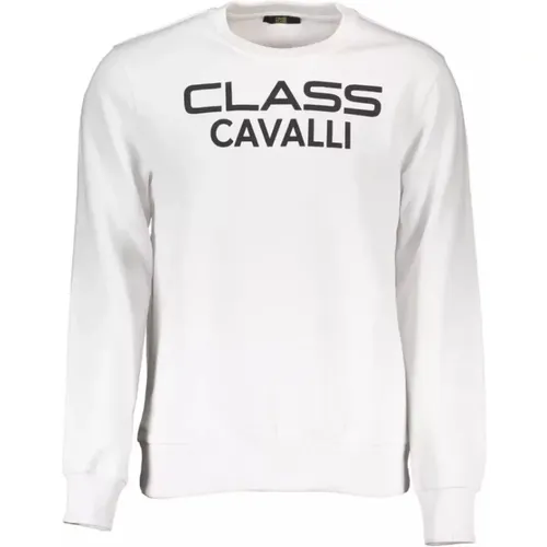 Stylish Round Neck Sweatshirt , male, Sizes: 2XL - Cavalli Class - Modalova