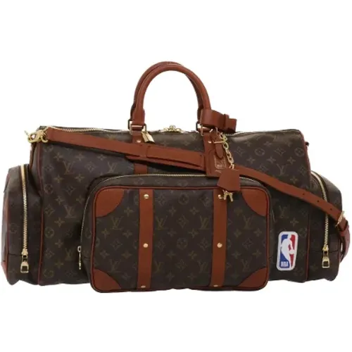 Pre-owned Weekend Bags, female, , Size: ONE SIZE Pre-owned Canvas travel-bags - Louis Vuitton Vintage - Modalova