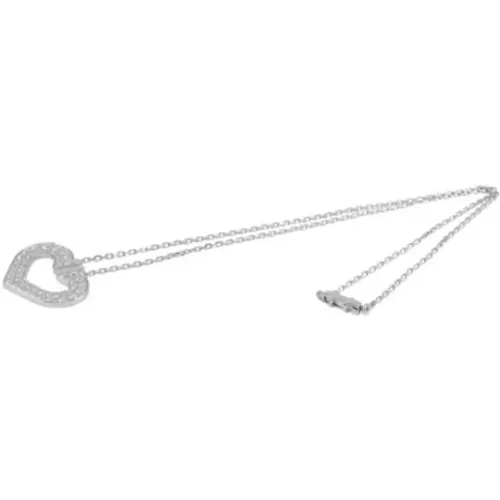 Pre-owned Jewellery, female, , Size: ONE SIZE Pre-owned White Gold necklaces - Cartier Vintage - Modalova