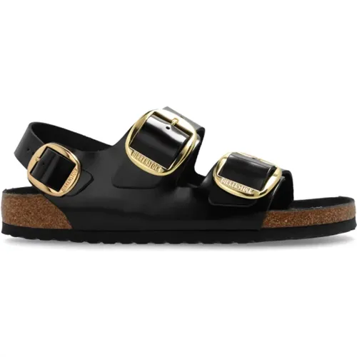 Flat Sandals, male, , Size: 10 US Milano Big Buckle Sandals - Birkenstock - Modalova