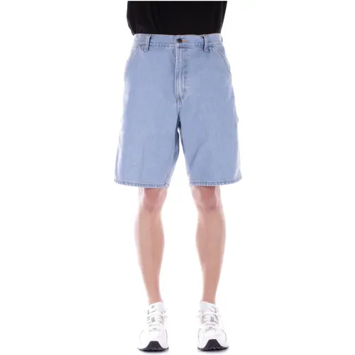 Denim Shorts Zipper Button Pockets , male, Sizes: W27, W29, W30, W28, W31 - Carhartt WIP - Modalova