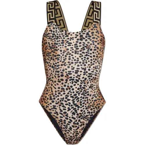 One-piece, female, , Size: L One-piece swimsuit with animal motif - Versace - Modalova