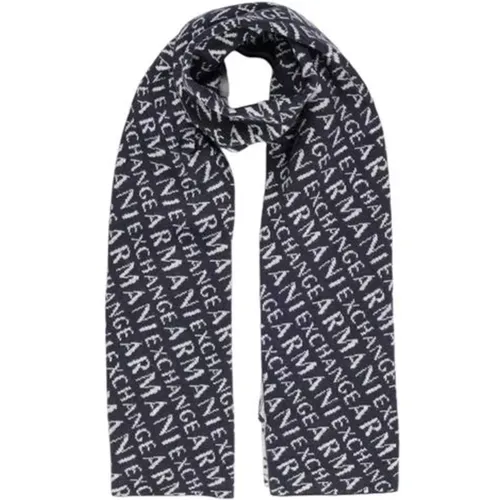 Scarves, male, , Size: ONE SIZE Polyamide Scarf Fall/Winter Collection - Armani Exchange - Modalova