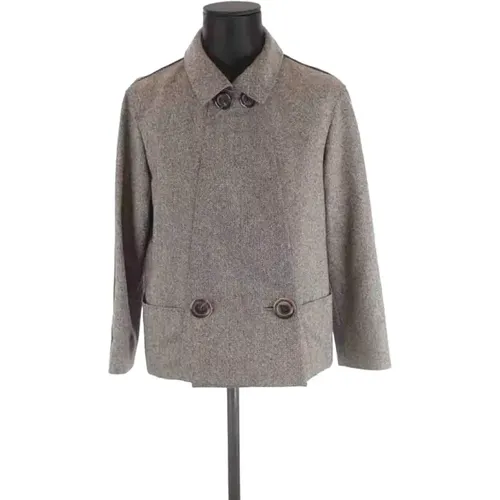 Pre-owned Wool outerwear , female, Sizes: L - Louis Vuitton Vintage - Modalova