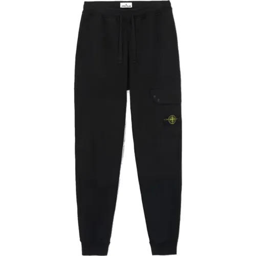 Sweatpants, male, , Size: S Cargo Jogging Pants with Brushed Cotton Fleece - Stone Island - Modalova