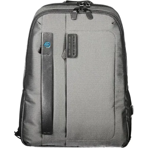 Backpacks, unisex, , Size: ONE SIZE Grey Polyester Backpack | Stylish Model - Piquadro - Modalova