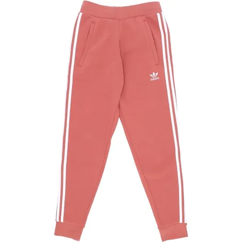 Sweatpants, male, , Size: L 3-Stripes Plush Tracksuit Pant - Adidas - Modalova