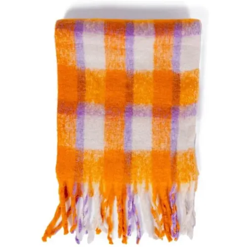 Scarves, female, , Size: ONE SIZE Gingham Check Scarf - Only - Modalova