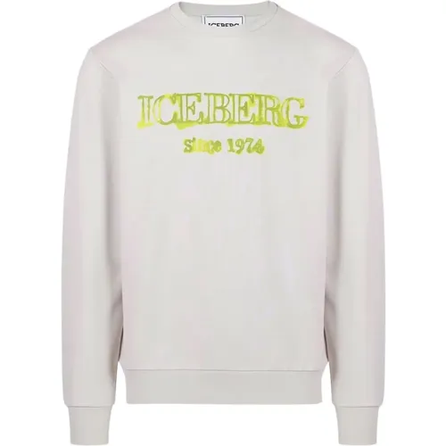 Sweatshirt mit Kapuze und Logo , Herren, Größe: M - Iceberg - Modalova